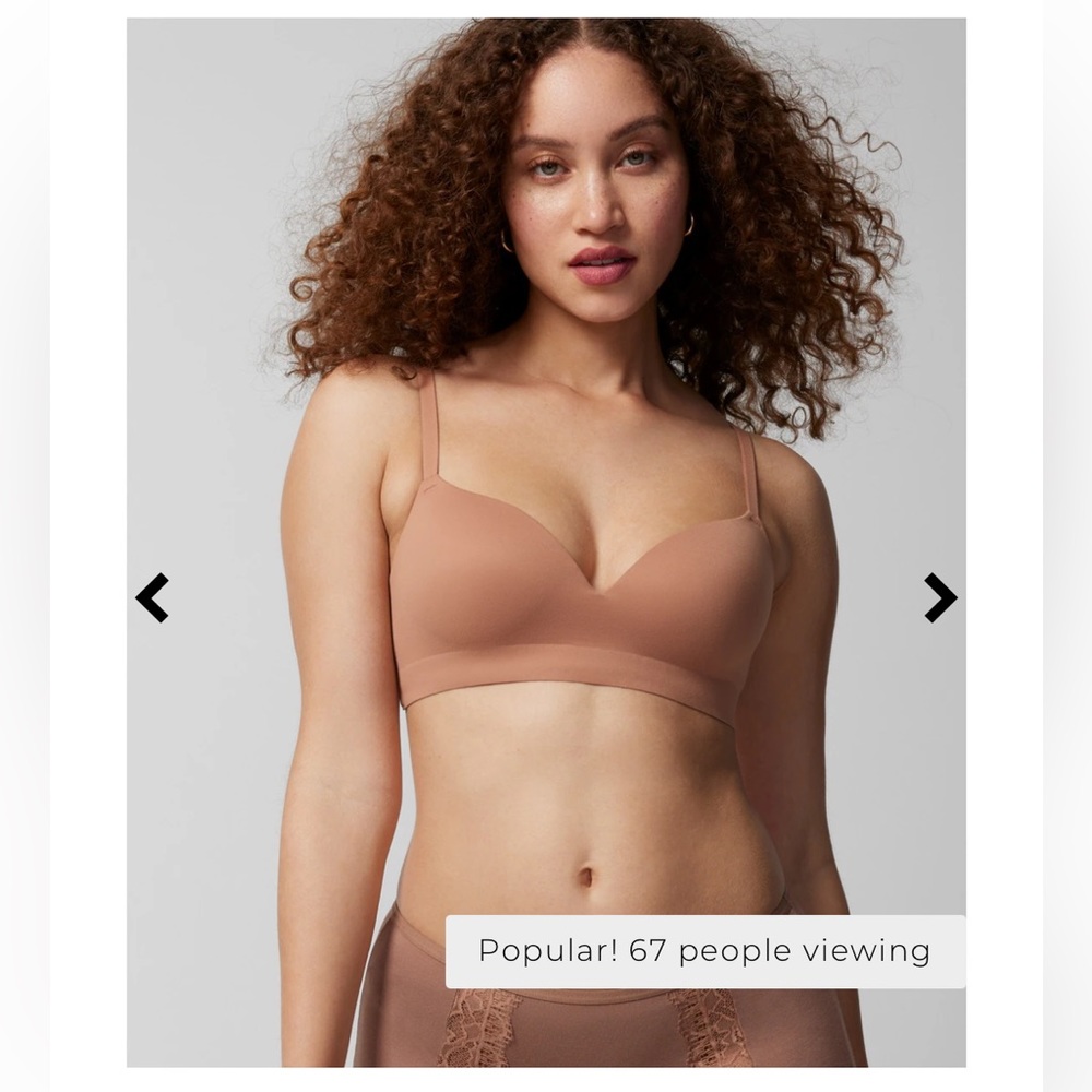 Soma Wireless Bra size 34DD . Color sun kissed